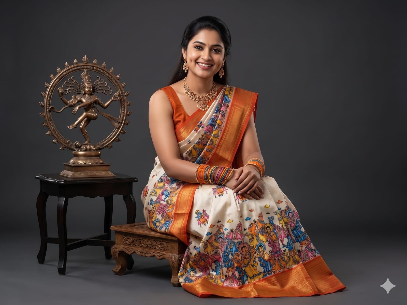 Ikat print saree - PSHLY24-IPRSICTDC-06
