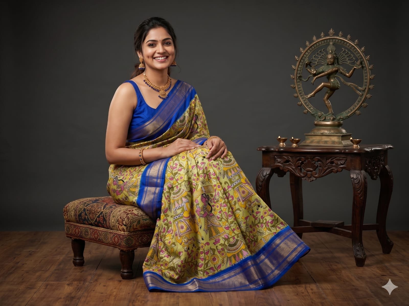 Ikat print saree - PSHLY24-IPRSICTDC-10