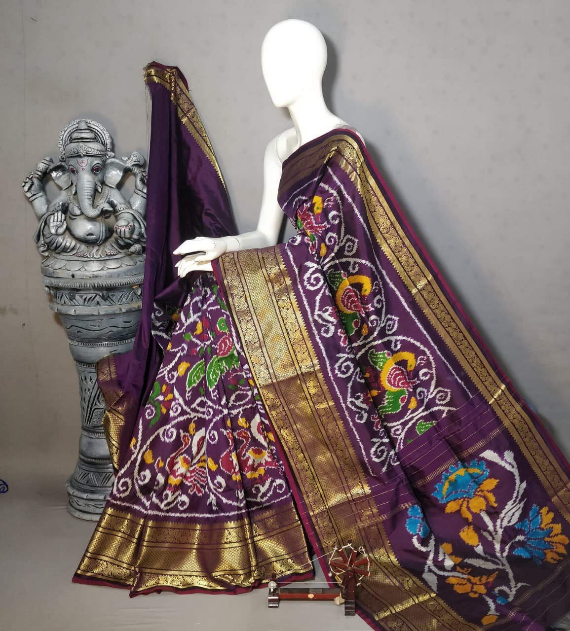 Kanchi Border Ikat - PALUN02-KBIPIESDD-01