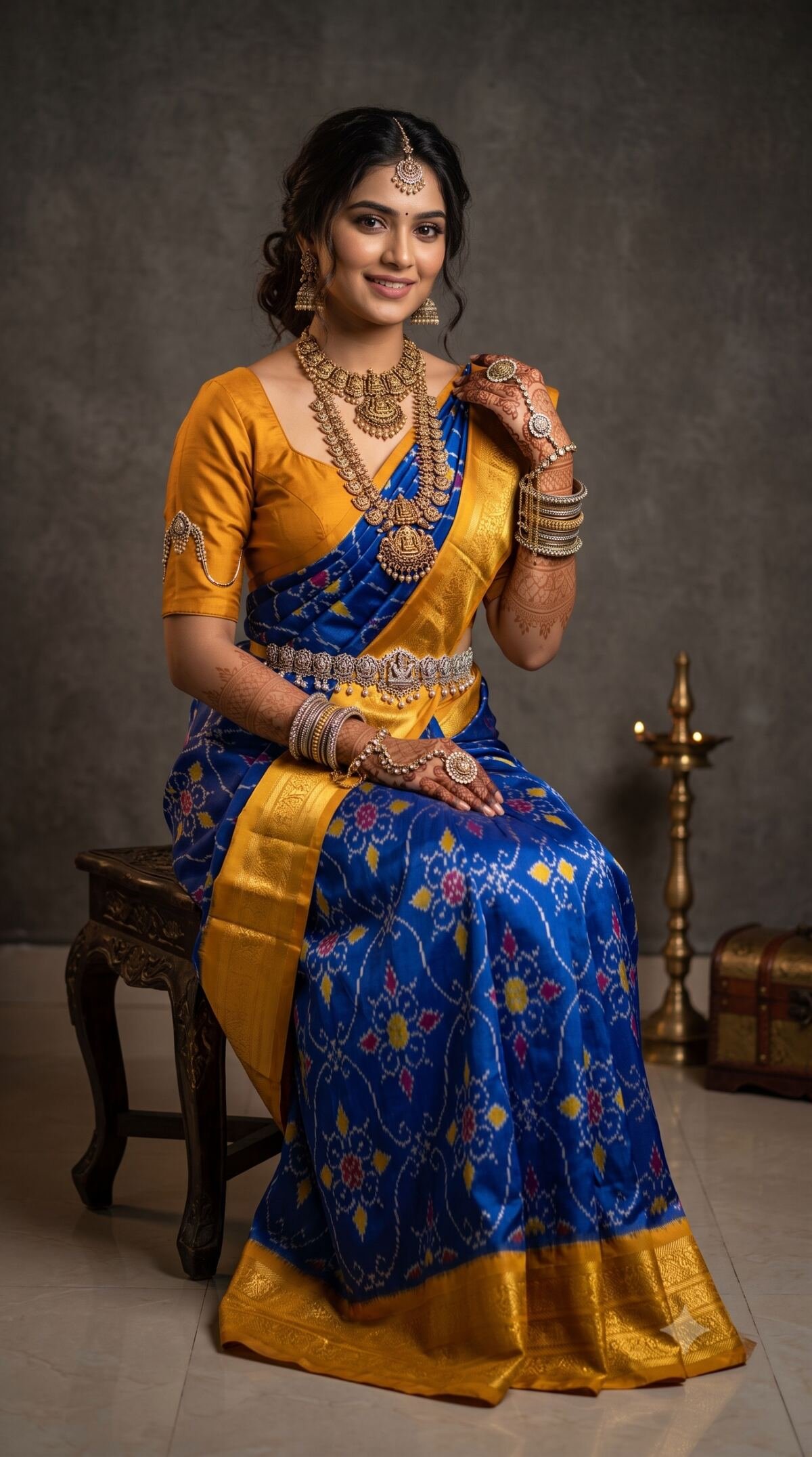 Kanchi Border Ikat - PANHO10-KBIPIITCC-03