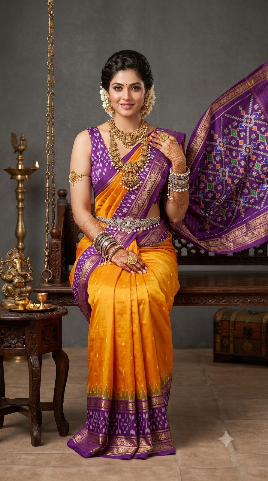 Kanchi Border Ikat - PANHS21-KBIPIDSDC-01