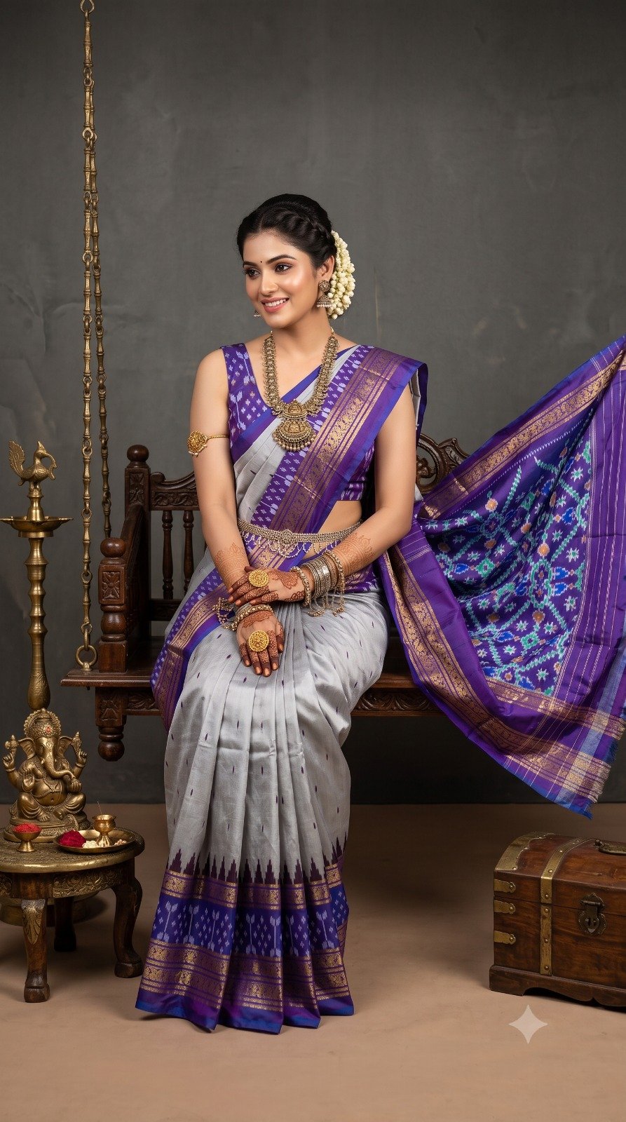 Kanchi Border Ikat - PANHS21-KBIPIDSDC-02