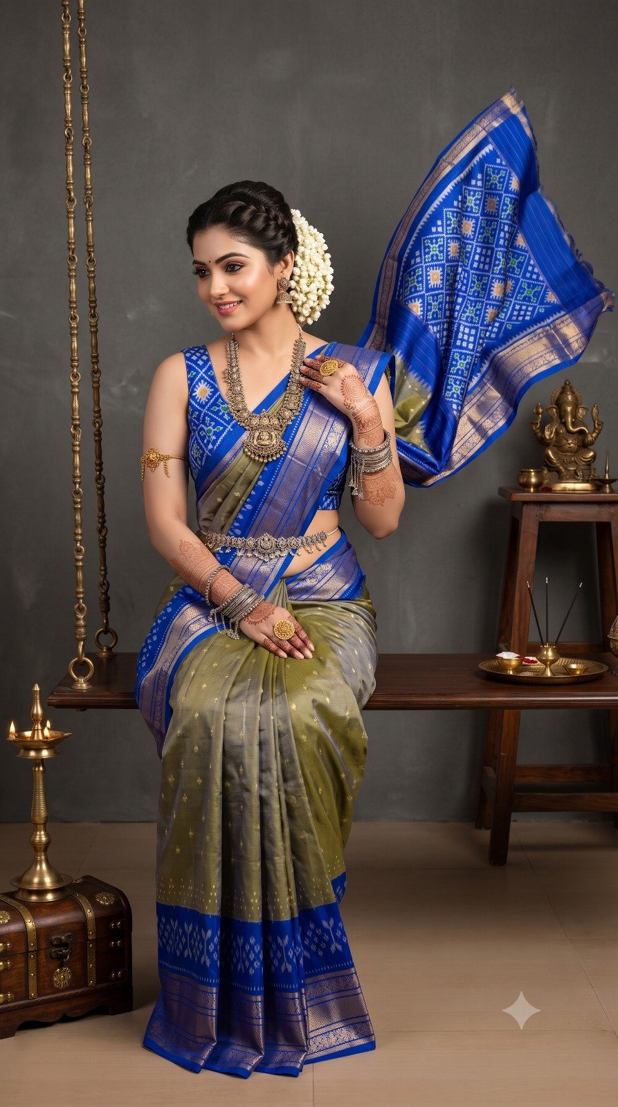 Kanchi Border Ikat - PANHS21-KBIPIDSDC-05