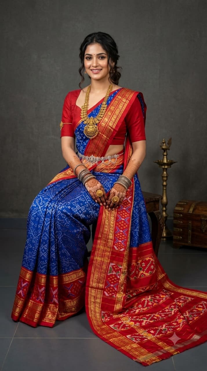 Kanchi Border Ikat - PANHS29-KBIPIIZCC-01