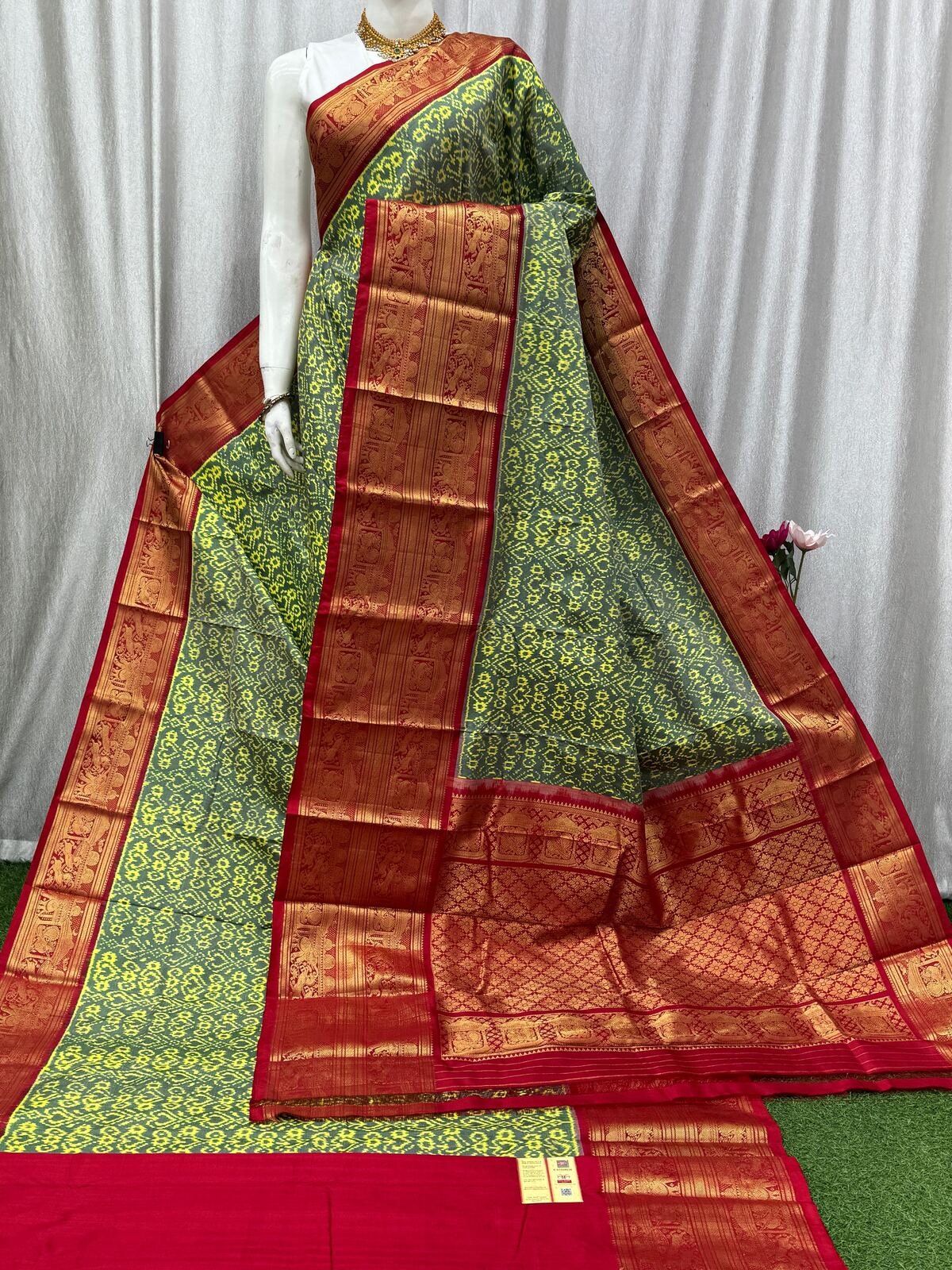 Kanchi Border Ikat - PASKG20-KBRPIFSCD-03