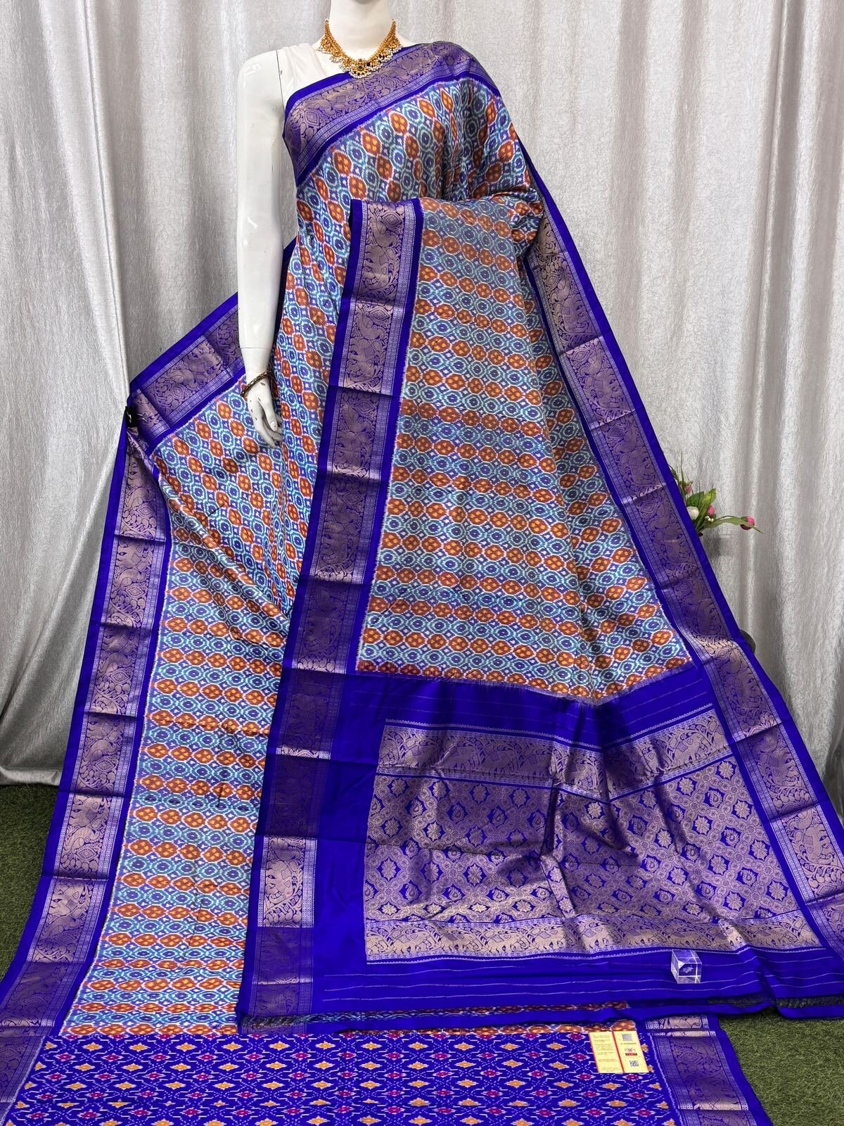 Kanchi Border Ikat - PASKG20-KBRPIFSCD-05