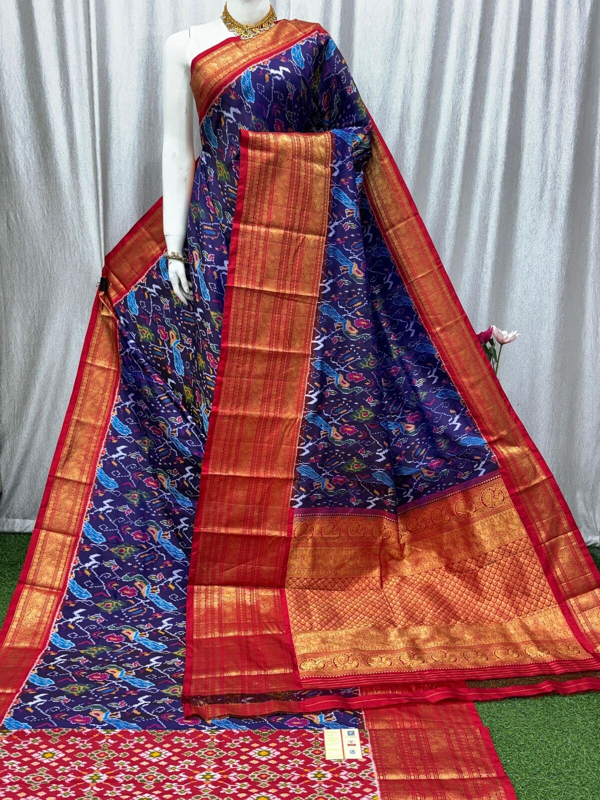 Kanchi Border Ikat - PASKG20-KBRPISECD-04