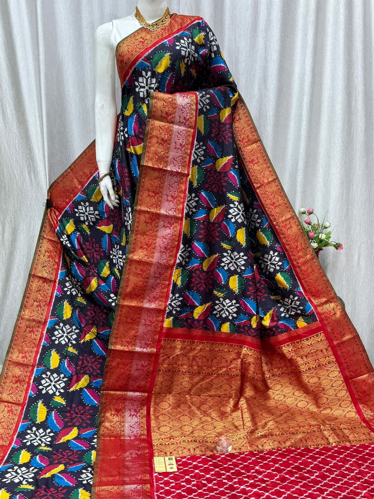 Kanchi Border Ikat - PASKG20-KBRPISECD-08