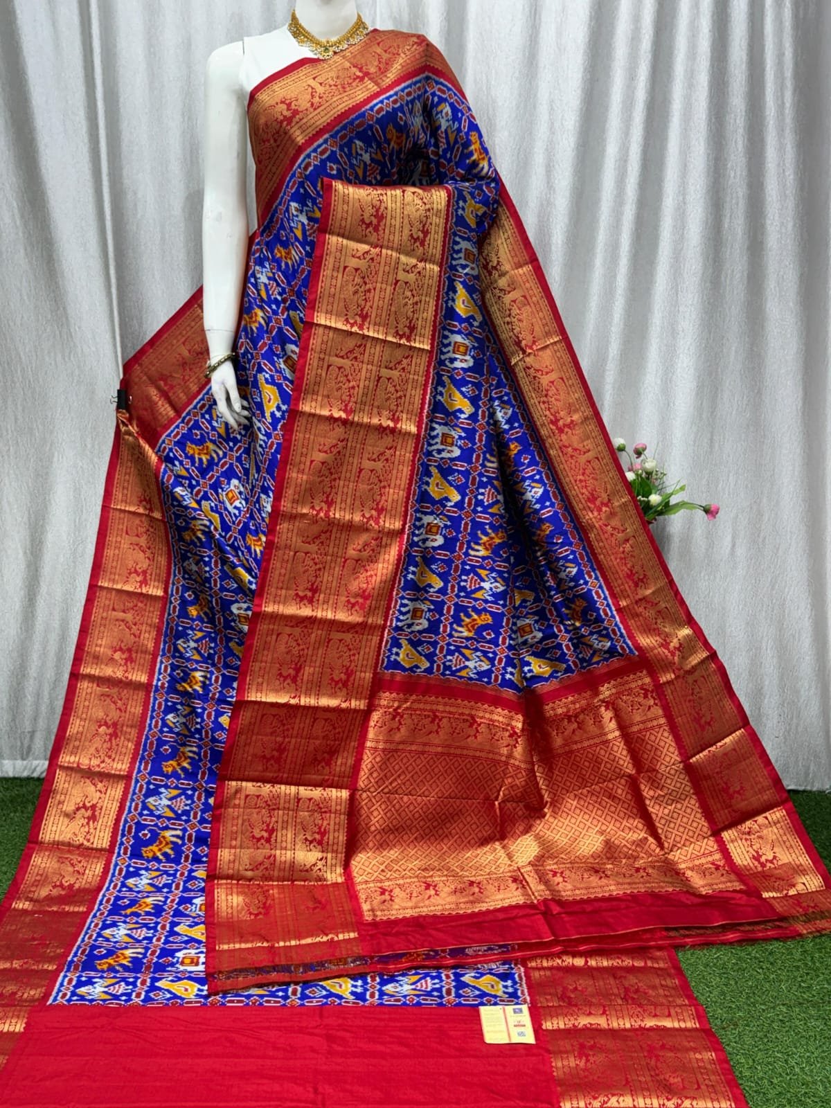 Kanchi Border Ikat - PASKG20-KBRPISECD-12