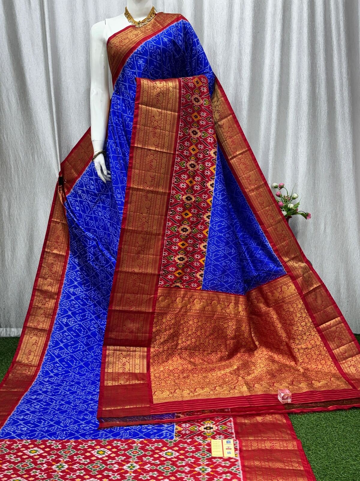 Kanchi Border Ikat - PASKG20-KBRPISECD-15