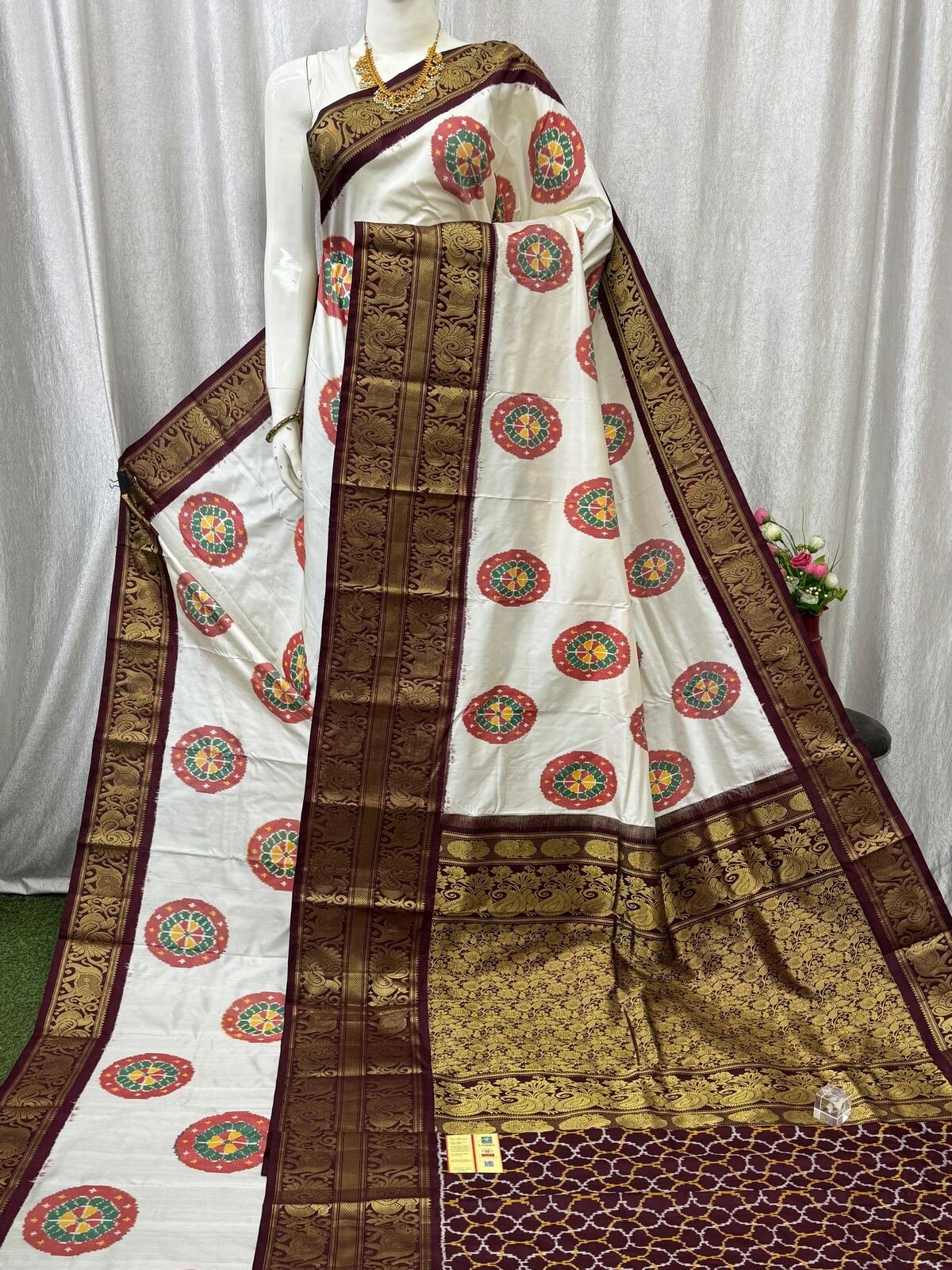 Kanchi Border Ikat - PASKG20-KBRPISECD-19