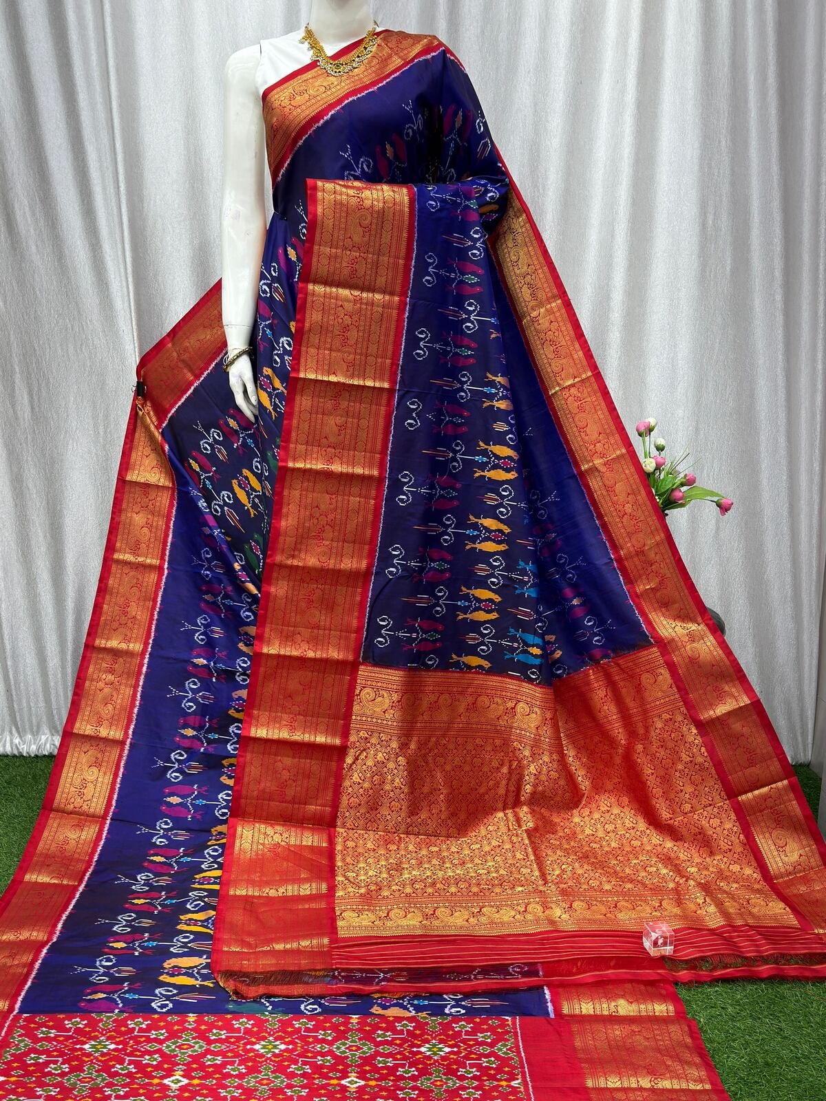 Kanchi Border Ikat - PASKG20-KBRPISECD-22