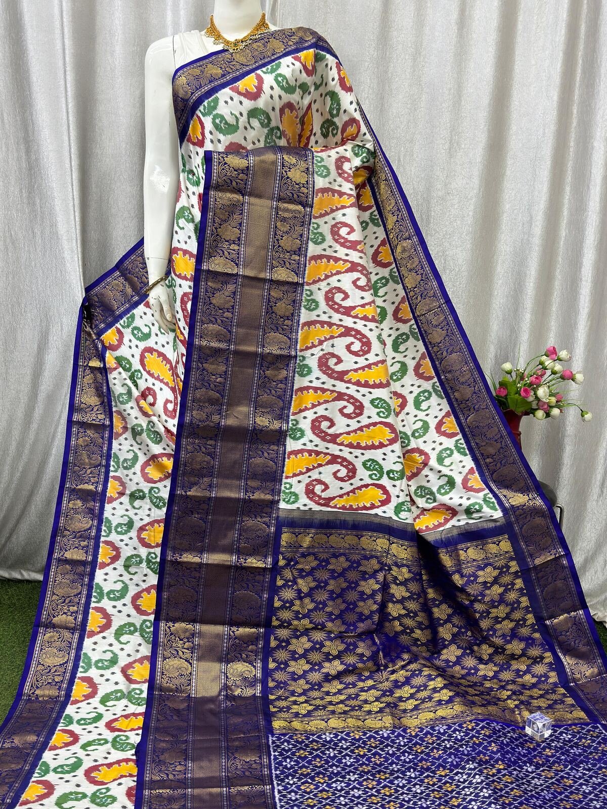 Kanchi Border Ikat - PASKG20-KBRPISECD-26