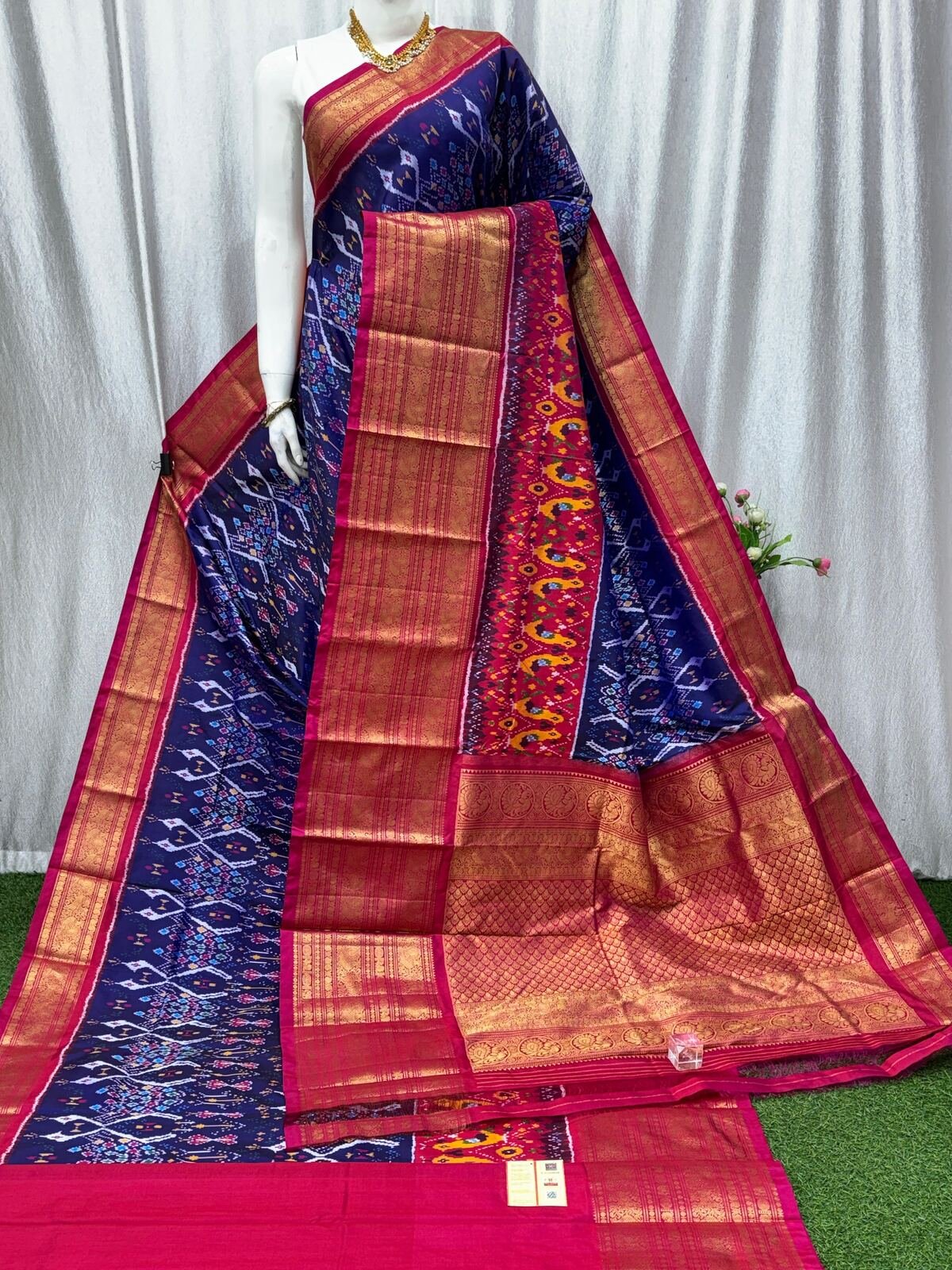 Kanchi Border Ikat - PASKG20-KBRPISECD-27