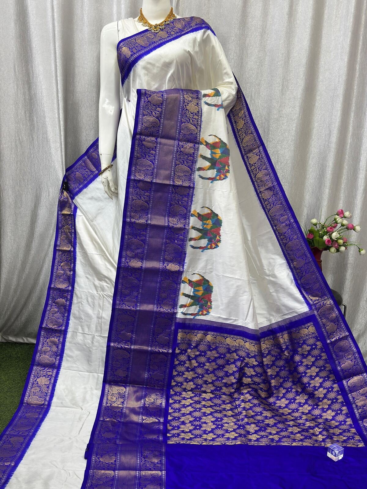 Kanchi Border Ikat - PASKG20-KBRPISECD-30