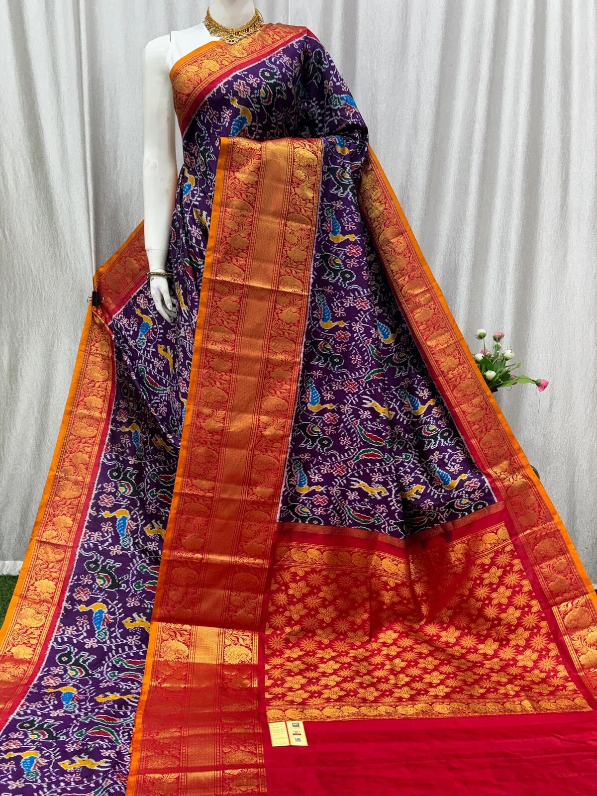 Kanchi Border Ikat - PASKG20-KBRPISECD-33