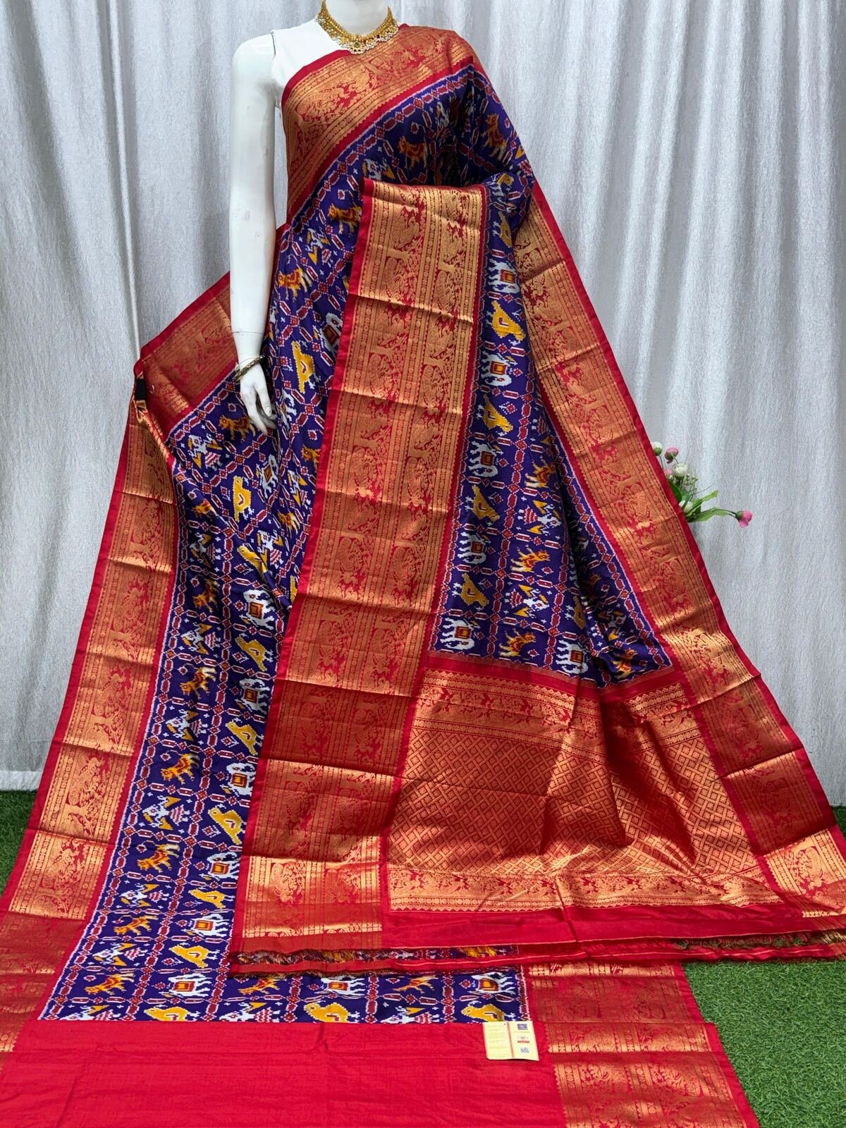 Kanchi Border Ikat - PASKG20-KBRPISECD-34