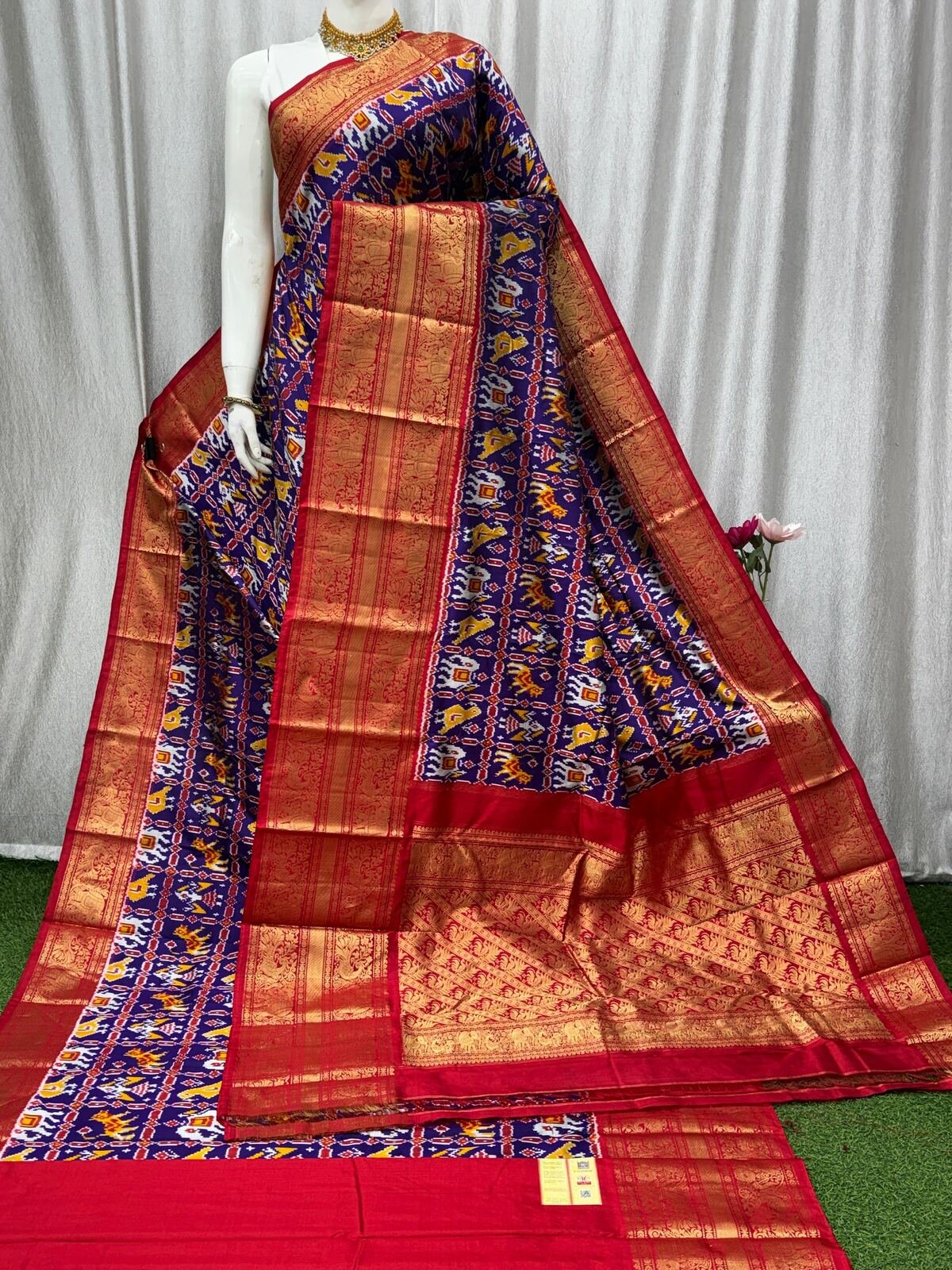 Kanchi Border Ikat - PASKO27-KBRPISECC-26