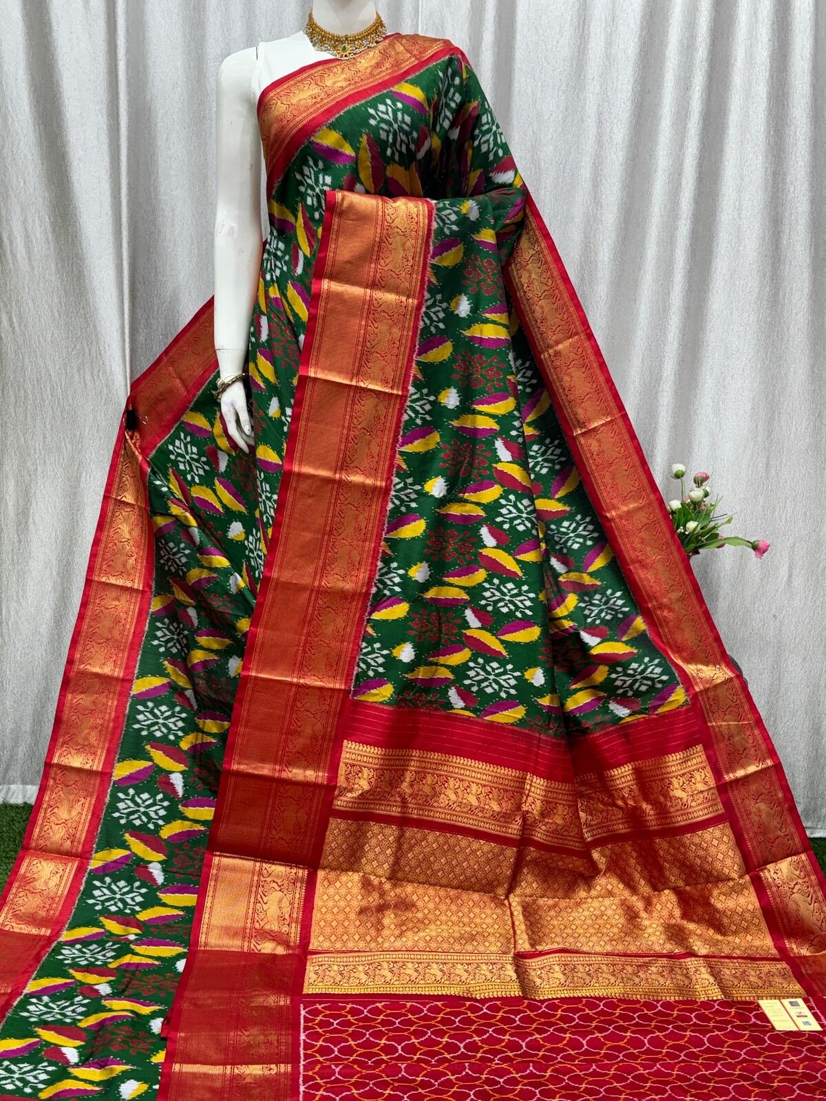 Kanchi Border Ikat - PASKY14-KBRPISDCC-35