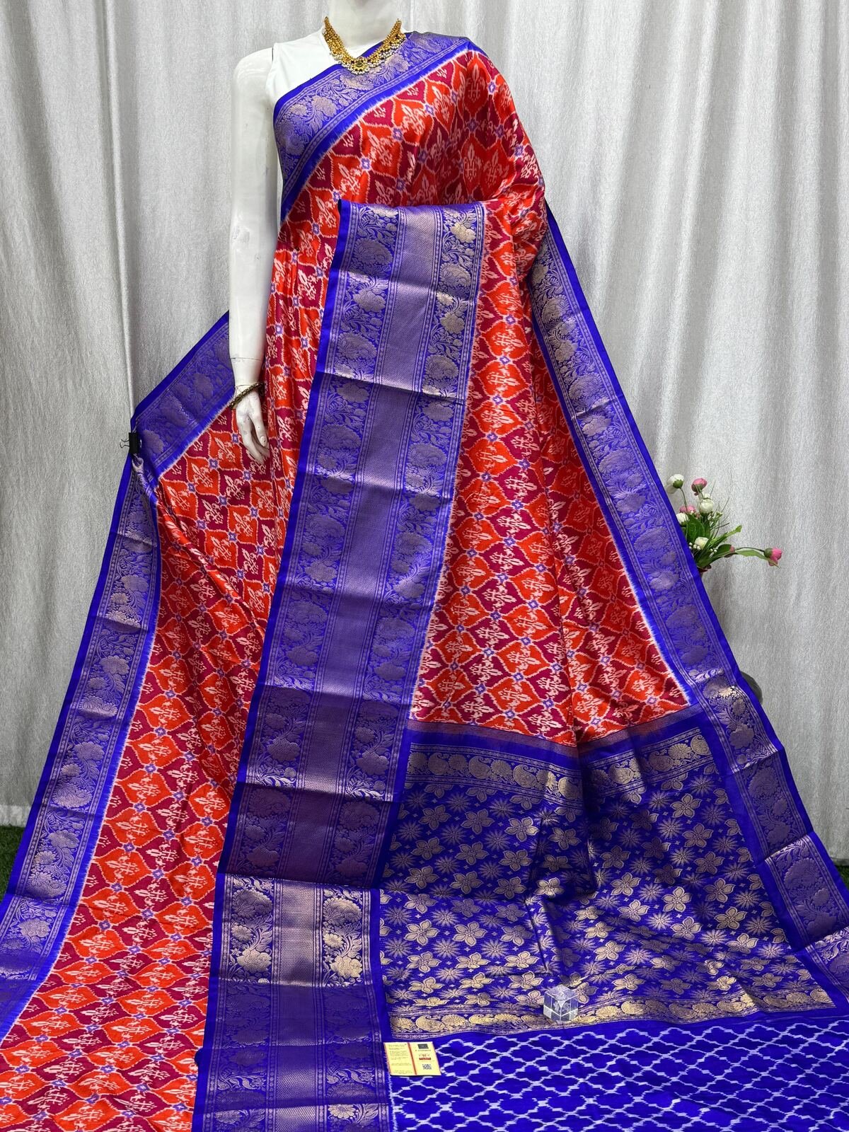 Kanchi Border Ikat - PASKY14-KBRSISDCC-05