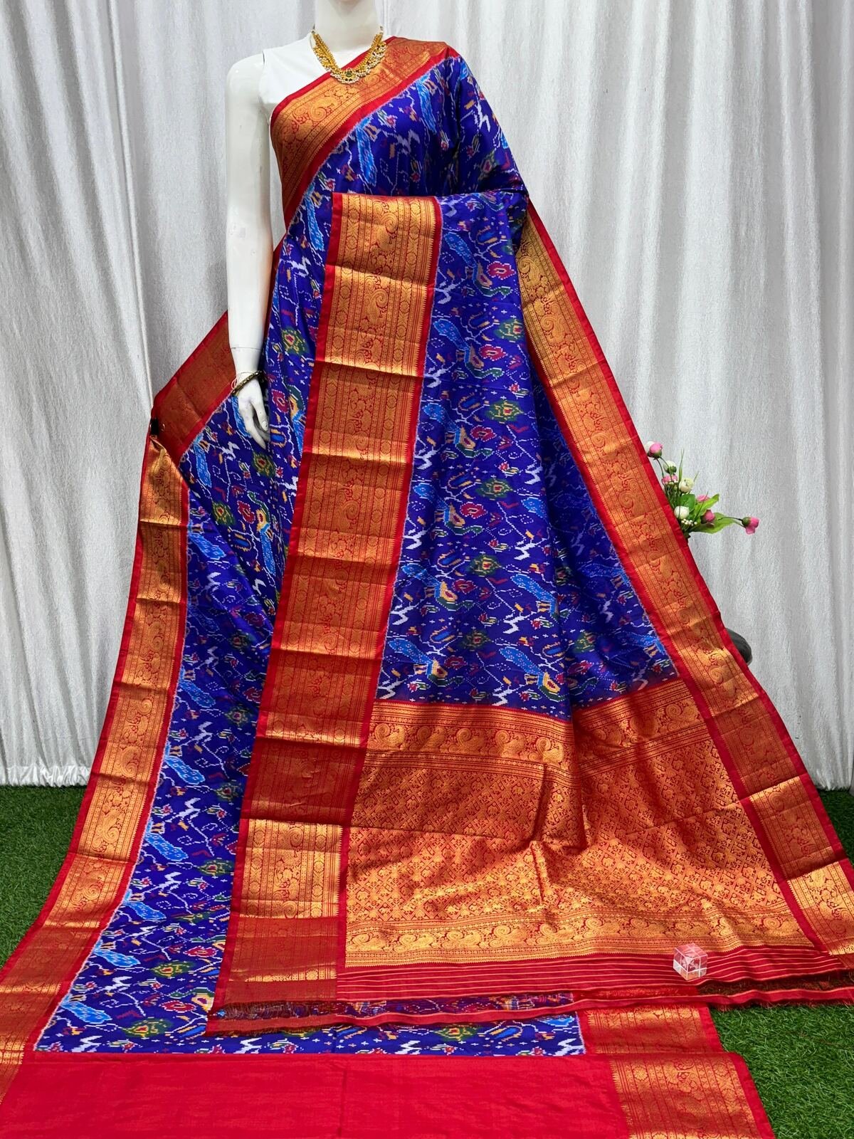 Kanchi Border Ikat - PASKY14-KBRSISDCC-07