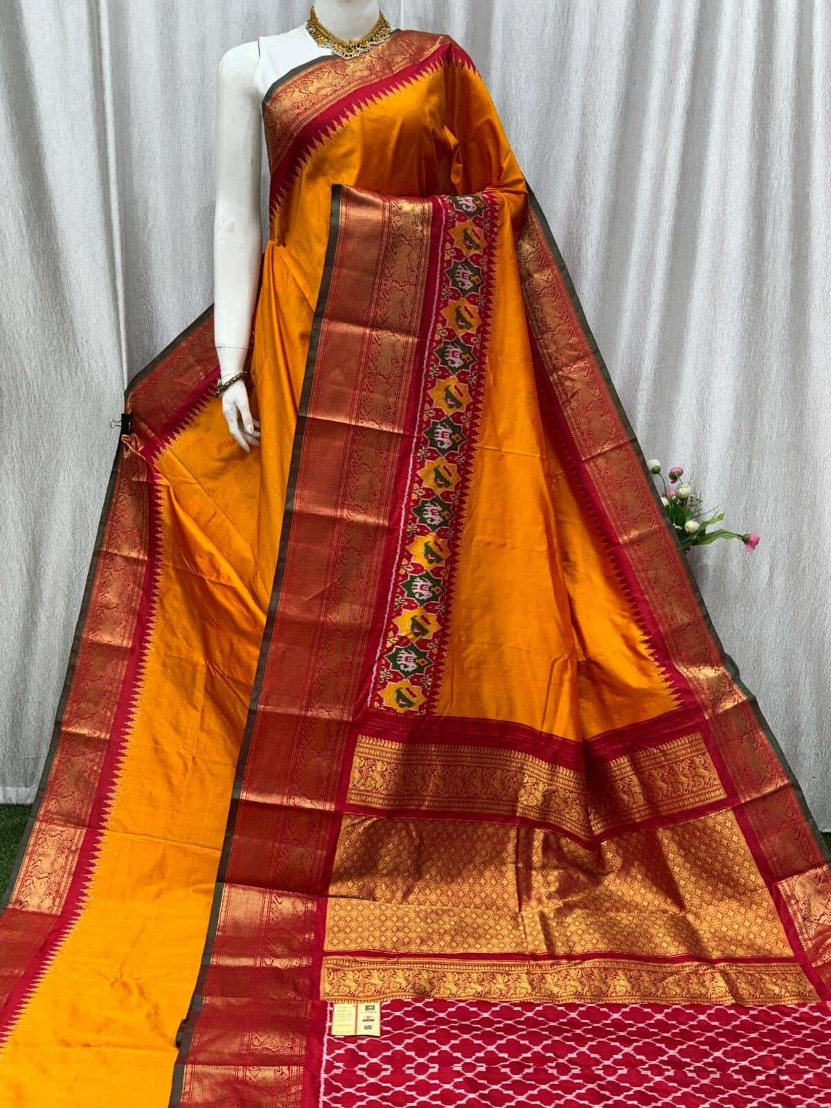 Kanchi Border Ikat - PASKY14-KBRSISDCC-31