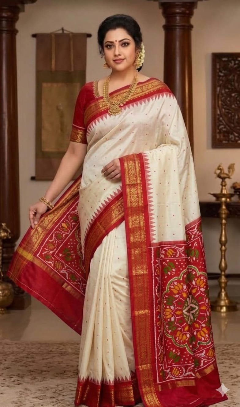 Kanchi Border Ikat - PDLSG02-KBIPIZSCD-02