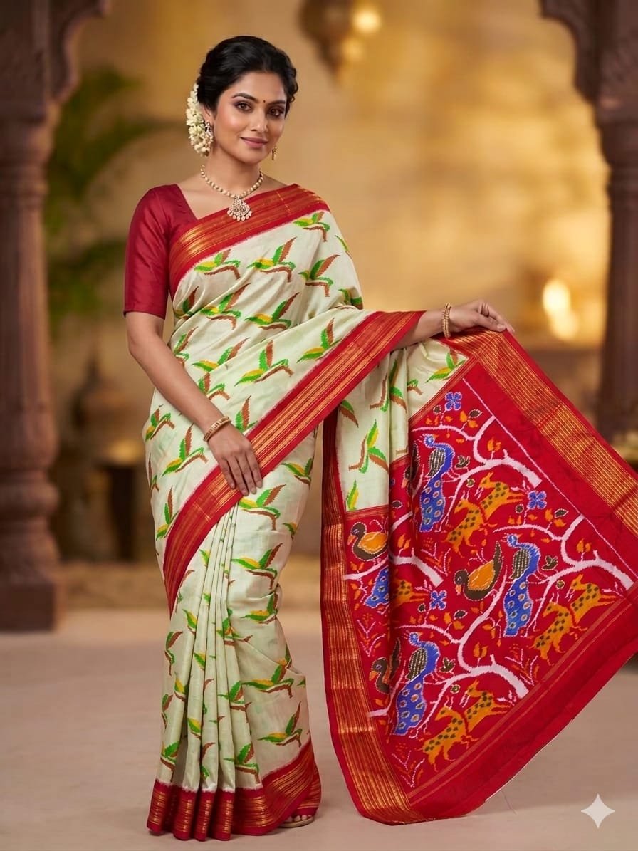 Kanchi Border Ikat - PDLSL15-KBIPIZSCD-04