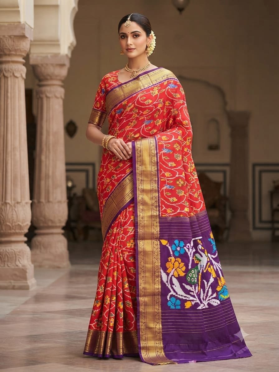 Kanchi Border Ikat - PDLSL15-KBIPIZSCD-06