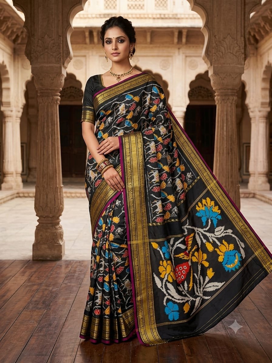 Kanchi Border Ikat - PDLSN27-KBIPIZSCD-03