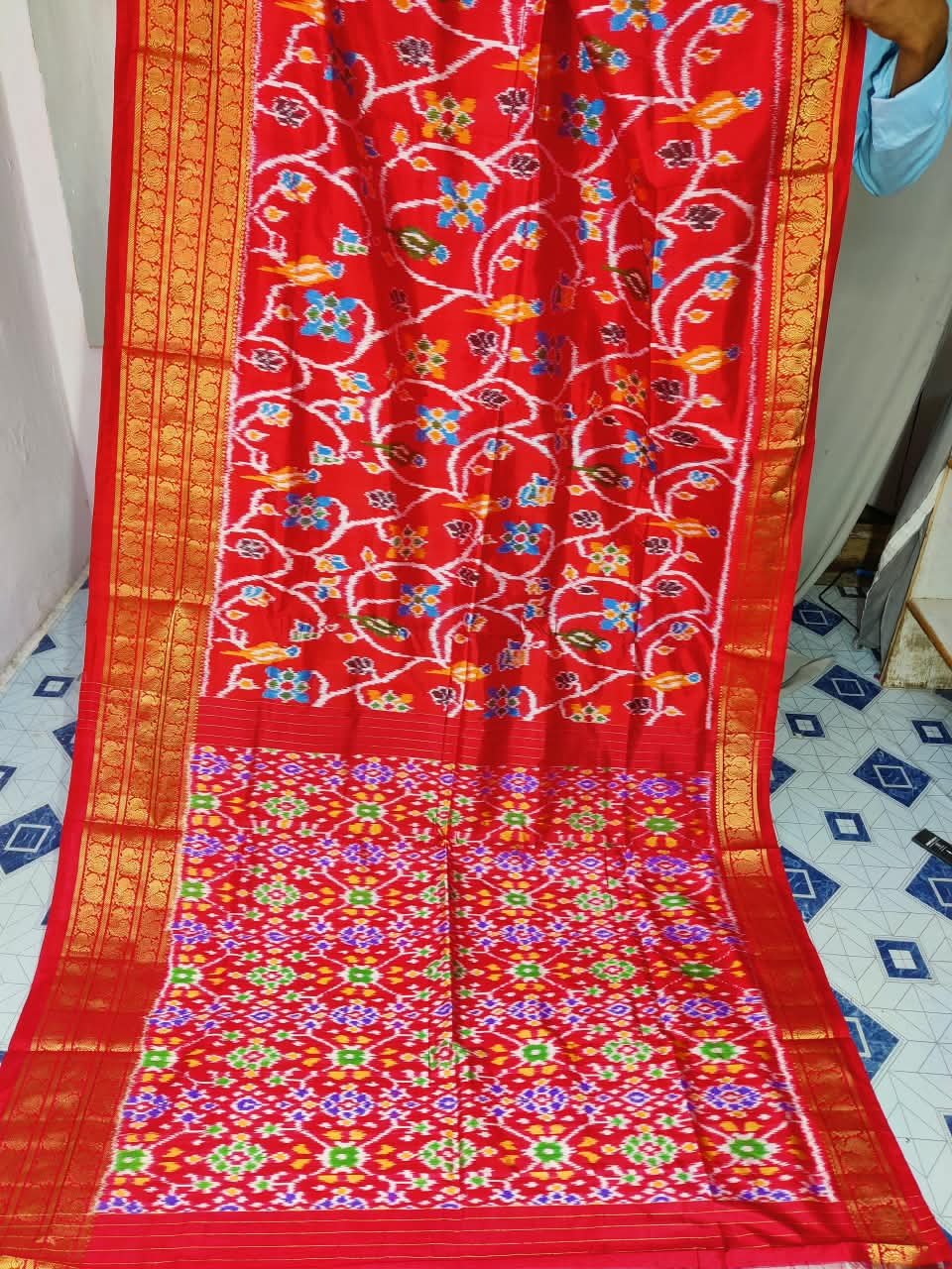 Kanchi Border Ikat - PDLSO04-KBIPIEZDC-01
