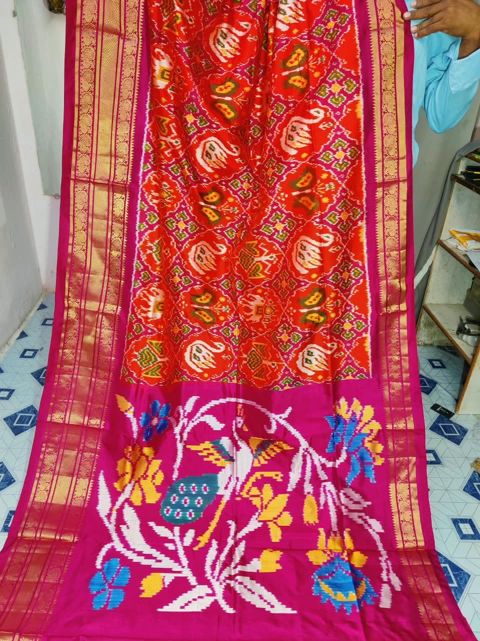 Kanchi Border Ikat - PDLSO04-KBIPIEZDC-14