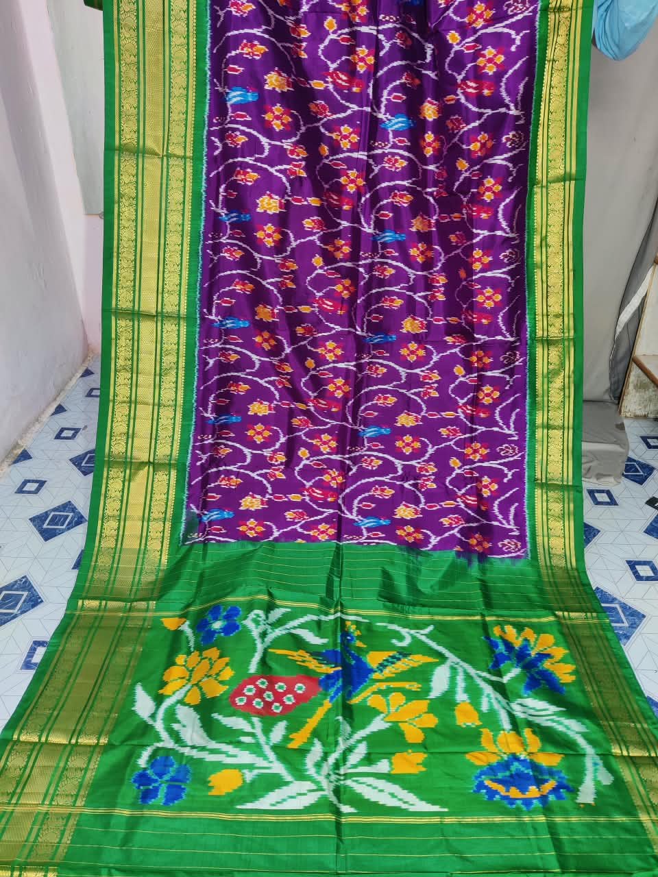 Kanchi Border Ikat - PDLSO04-KBIPIEZDC-15