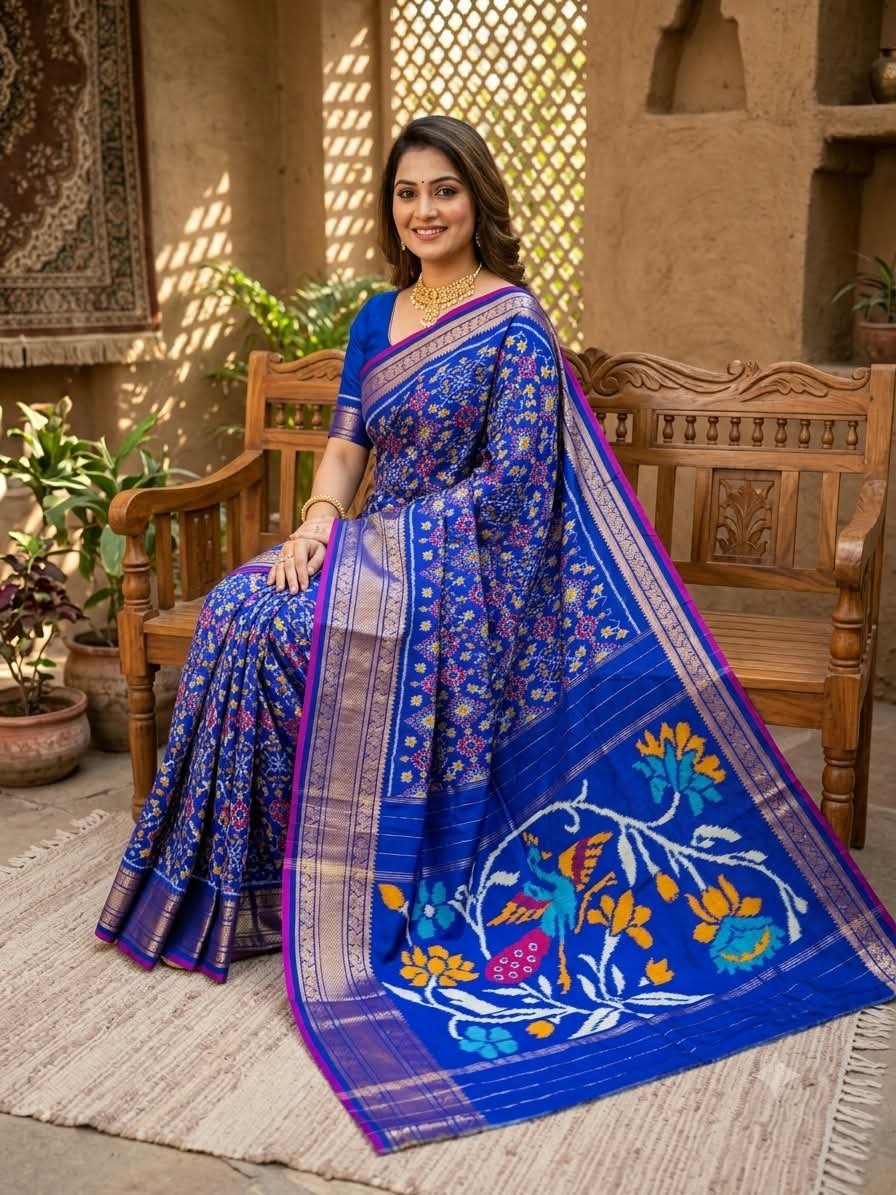 Kanchi Border Ikat - PDLSO04-KBIPIITCD-01