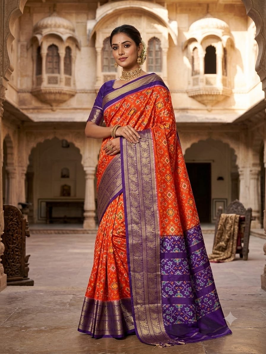 Kanchi Border Ikat - PDLSO04-KBIPIITCD-03