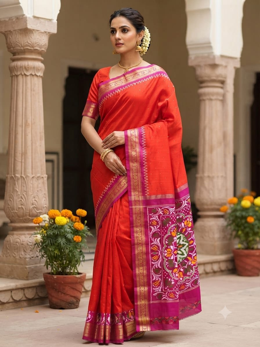 Kanchi Border Ikat - PDLSO04-KBIPIZBDC-05