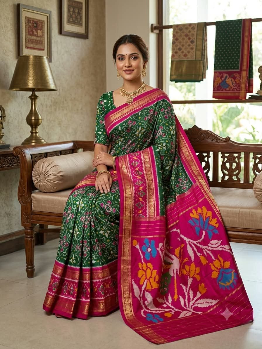 Kanchi Border Ikat - PDLSO08-KBIPIEZDD-04