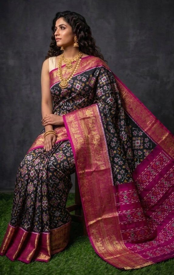 Kanchi Border Ikat - PDLSO12-KBIPIISDC-04