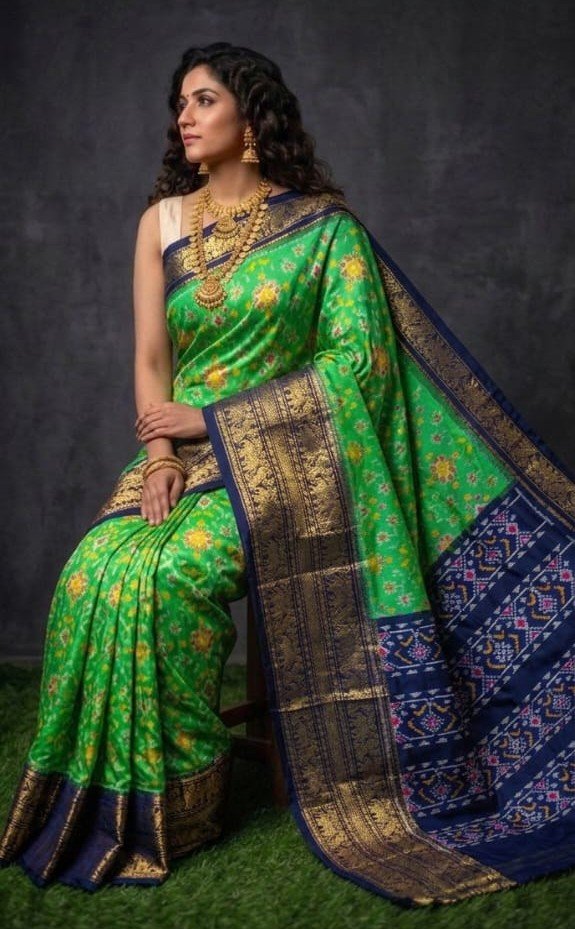 Kanchi Border Ikat - PDLSO12-KBIPIISDC-05