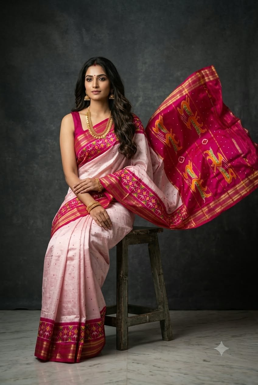 Kanchi Border Ikat - PDLSO12-KBIPIZBCD-01