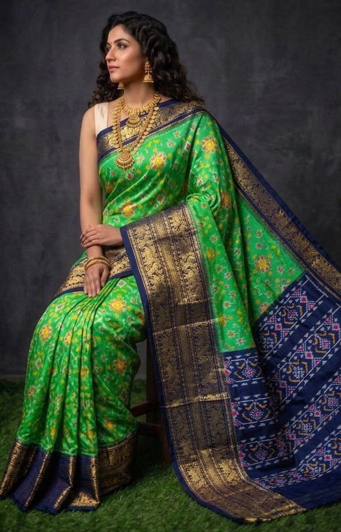 Kanchi Border Ikat - PDLSY30-KBIPIDBDC-03