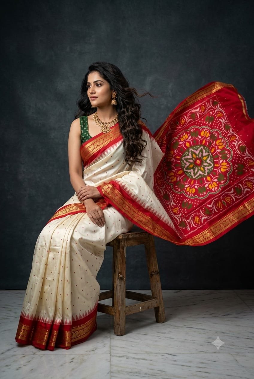 Kanchi Border Ikat - PKISL17-KBIPIZECD-01