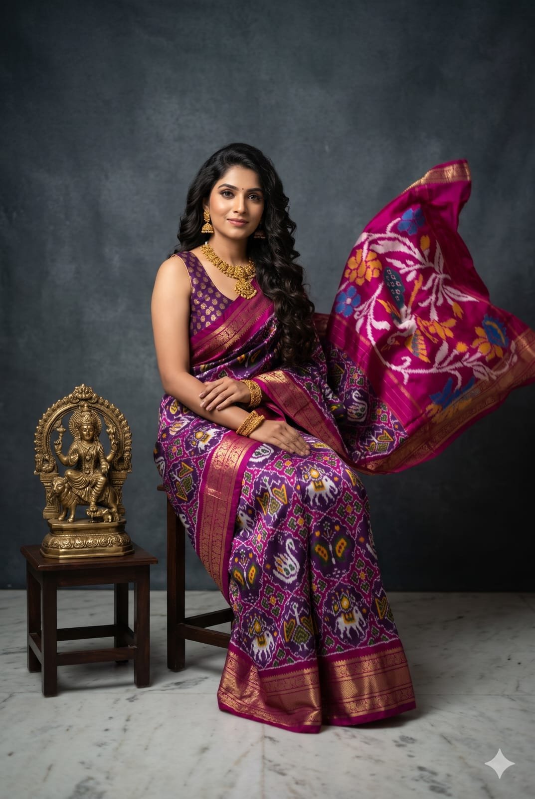 Kanchi Border Ikat - PKISO29-KBIPIESDC-10