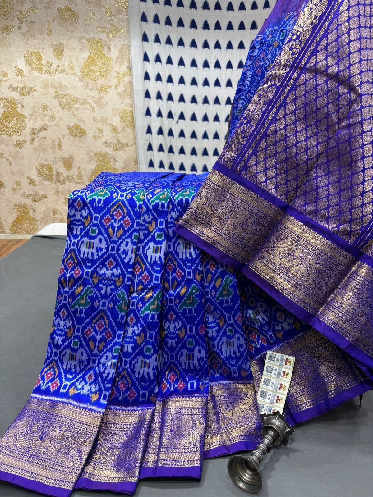 Kanchi Border Ikat - PRMHY24-KBRPIFSDC-15
