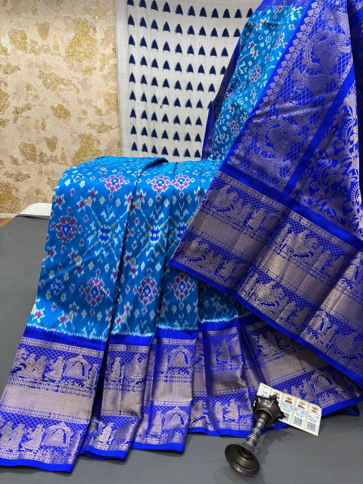 Kanchi Border Ikat - PRMHY24-KBRSIFSDC-12