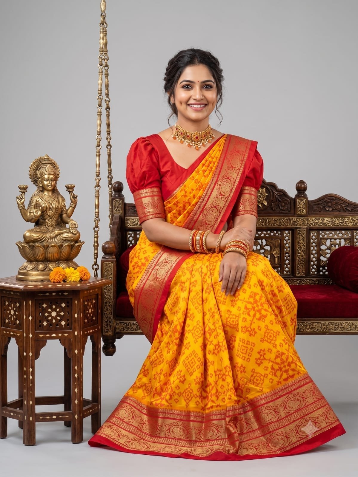 Kanchi Border Ikat - PSHLG25-KBRPIFSCD-03