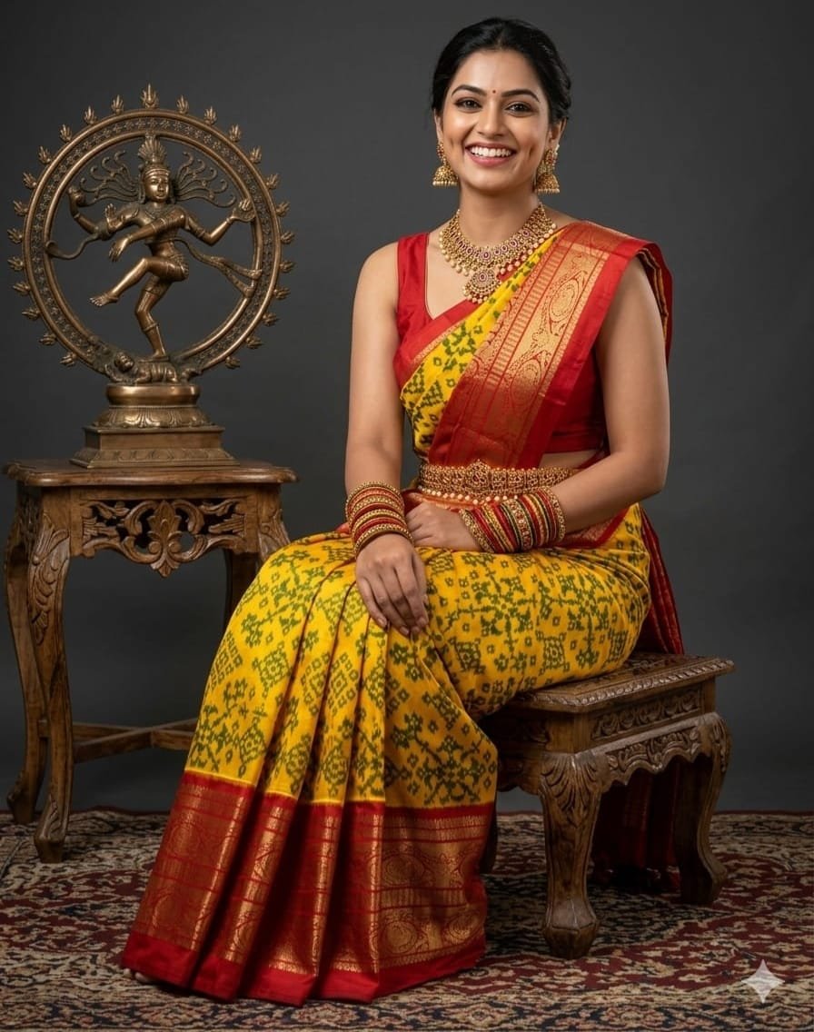 Kanchi Border Ikat - PSHLL20-KBRPIFZCD-08