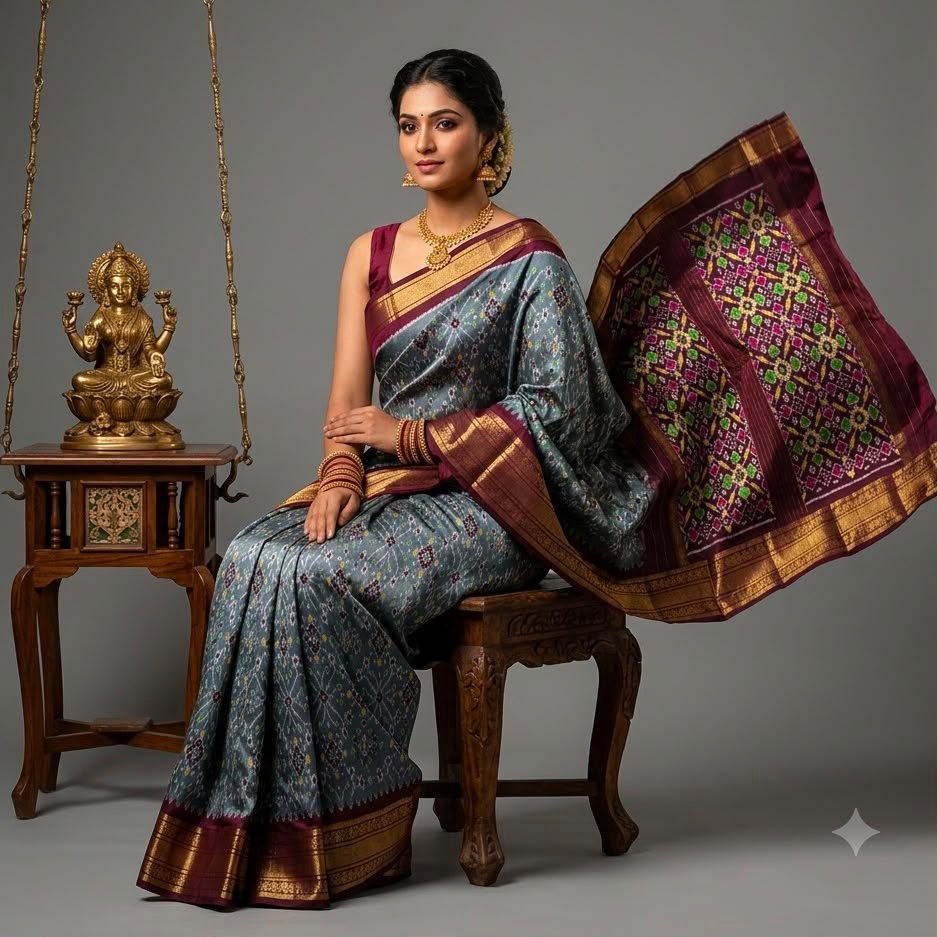 Kanchi Border Ikat - PSNTG20-KBIPIIDCD-02