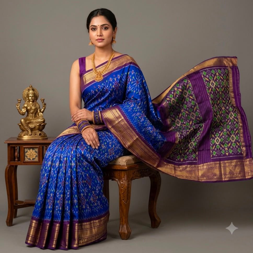 Kanchi Border Ikat - PSNTG20-KBIPIIDCD-03