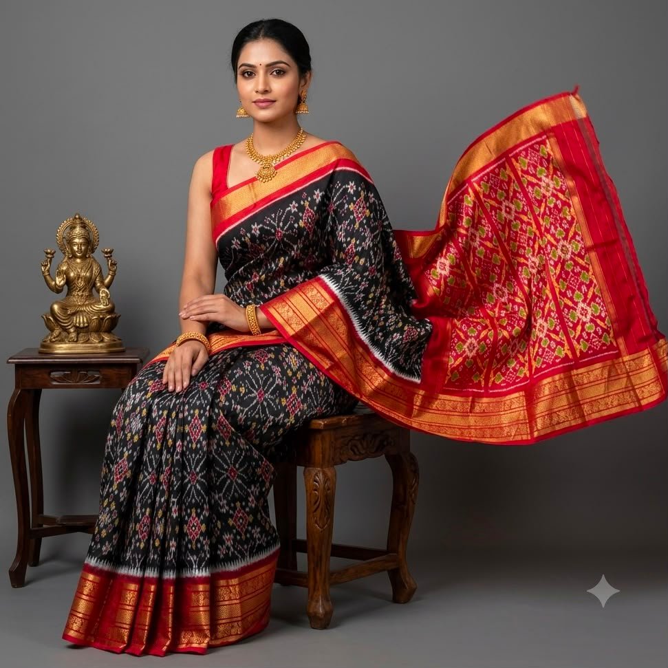 Kanchi Border Ikat - PSNTG20-KBIPIIDCD-04